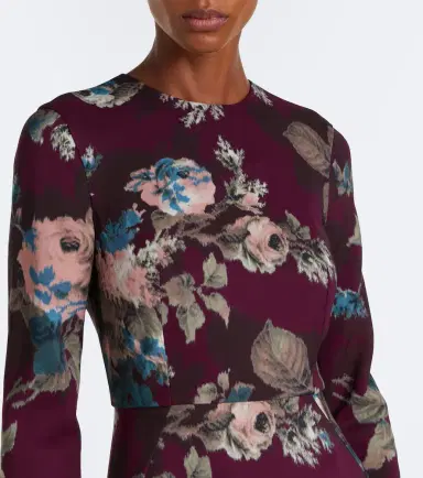 Erdem Floral cady midi dress | Thumbnail 2 Erdem Floral cady midi dress | Thumbnail 2