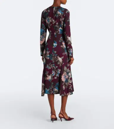 Erdem Floral cady midi dress | Thumbnail 4 Erdem Floral cady midi dress | Thumbnail 4