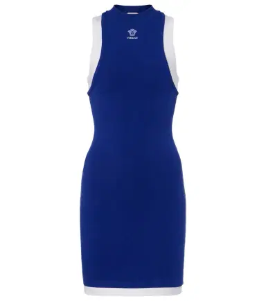 Versace Medusa cotton-blend minidress | Thumbnail 1 Versace Medusa cotton-blend minidress | Thumbnail 1