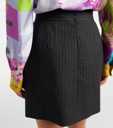 Versace Virgin wool twill miniskirt | Thumbnail 4 Versace Virgin wool twill miniskirt | Thumbnail 4