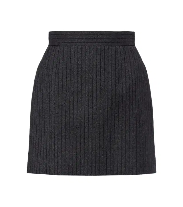 Virgin wool twill miniskirt Virgin wool twill miniskirt