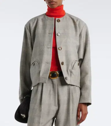 Blazé Milano Blazé Milano Altai checked wool, silk, and cashmere jacket | Thumbnail 6 Blazé Milano Blazé Milano Altai checked wool, silk, and cashmere jacket | Thumbnail 6