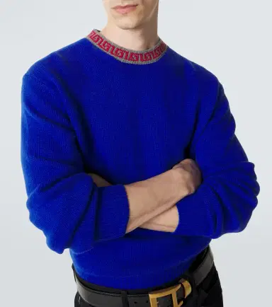 Versace Greca Border wool and cashmere sweater | Thumbnail 3 Versace Greca Border wool and cashmere sweater | Thumbnail 3