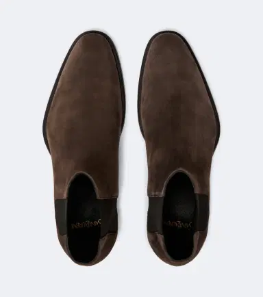 Saint Laurent Aurelien suede Chelsea boots | Thumbnail 3 Saint Laurent Aurelien suede Chelsea boots | Thumbnail 3