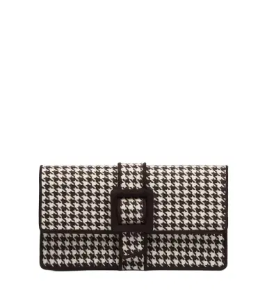 Manolo Blahnik Maycap houndstooth clutch | Thumbnail 1 Manolo Blahnik Maycap houndstooth clutch | Thumbnail 1