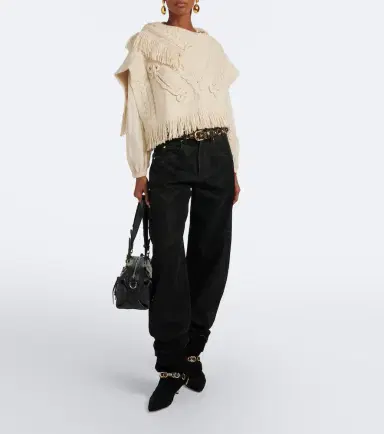Marant Etoile Kacie cable-knit wool-blend poncho | Thumbnail 4 Marant Etoile Kacie cable-knit wool-blend poncho | Thumbnail 4