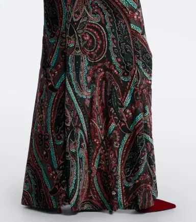 Etro Paisley velvet devoré gown | Thumbnail 3 Etro Paisley velvet devoré gown | Thumbnail 3