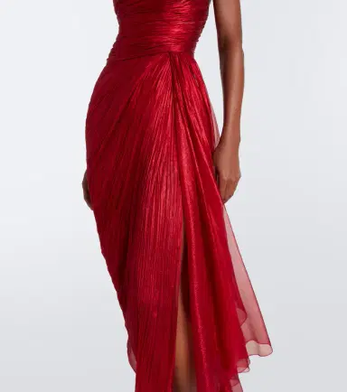 Maria Lucia Hohan Heidi pleated silk bustier gown | Thumbnail 3 Maria Lucia Hohan Heidi pleated silk bustier gown | Thumbnail 3