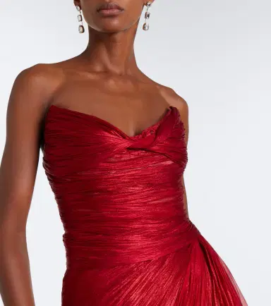 Maria Lucia Hohan Heidi pleated silk bustier gown | Thumbnail 6 Maria Lucia Hohan Heidi pleated silk bustier gown | Thumbnail 6