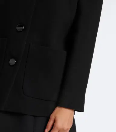 Valentino Embellished virgin wool crêpe jacket | Thumbnail 2 Valentino Embellished virgin wool crêpe jacket | Thumbnail 2