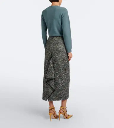 Valentino Chevron wool-blend bouclé pencil skirt | Thumbnail 6 Valentino Chevron wool-blend bouclé pencil skirt | Thumbnail 6
