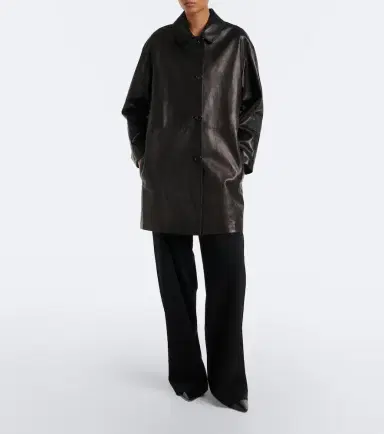 The Row Donata leather coat | Thumbnail 3 The Row Donata leather coat | Thumbnail 3