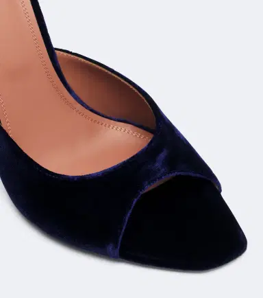 Amina Muaddi Alexa velvet mules | Thumbnail 2 Amina Muaddi Alexa velvet mules | Thumbnail 2
