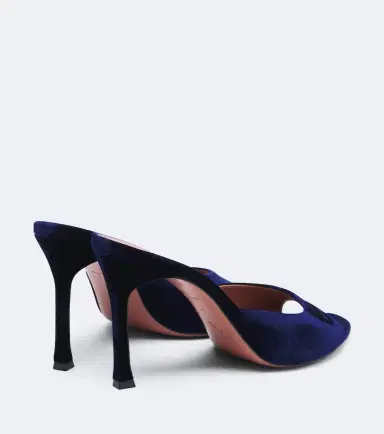 Amina Muaddi Alexa velvet mules | Thumbnail 3 Amina Muaddi Alexa velvet mules | Thumbnail 3