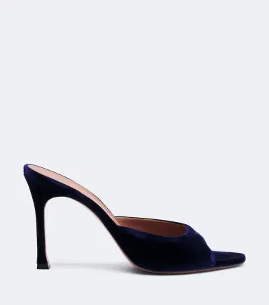 Amina Muaddi Alexa velvet mules | Thumbnail 4 Amina Muaddi Alexa velvet mules | Thumbnail 4