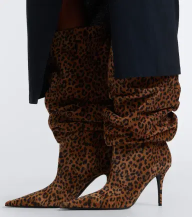 Amina Muaddi Anok leopard-print suede knee-high boots | Thumbnail 6 Amina Muaddi Anok leopard-print suede knee-high boots | Thumbnail 6