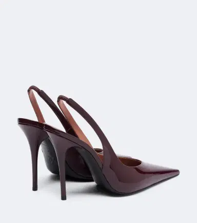 Amina Muaddi Anok patent leather slingback pumps | Thumbnail 4 Amina Muaddi Anok patent leather slingback pumps | Thumbnail 4