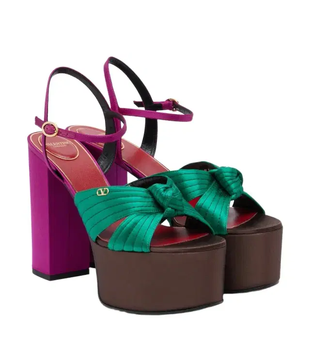 Crasher satin platform sandals Crasher satin platform sandals