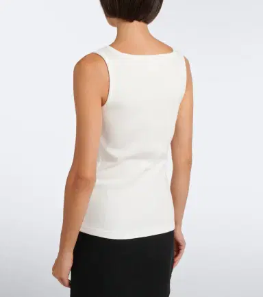 Courreges Courrèges Ribbed-knit cotton zip-up tank top | Thumbnail 3 Courreges Courrèges Ribbed-knit cotton zip-up tank top | Thumbnail 3