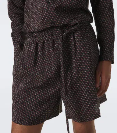 Saint Laurent Cassandre printed silk shorts | Thumbnail 5 Saint Laurent Cassandre printed silk shorts | Thumbnail 5