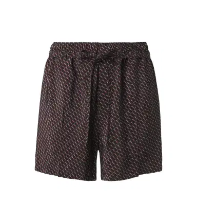 Saint Laurent Cassandre printed silk shorts | Thumbnail 1 Saint Laurent Cassandre printed silk shorts | Thumbnail 1