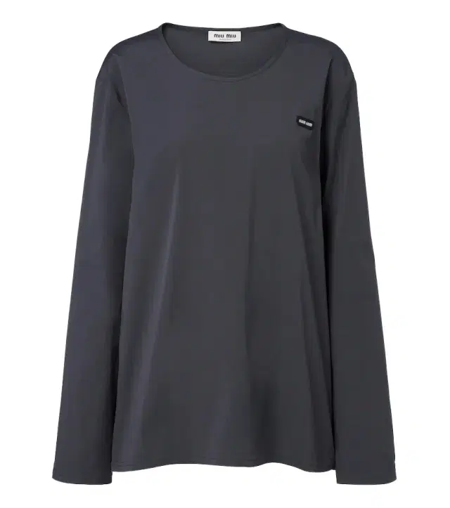 Cotton-blend poplin T-shirt Cotton-blend poplin T-shirt