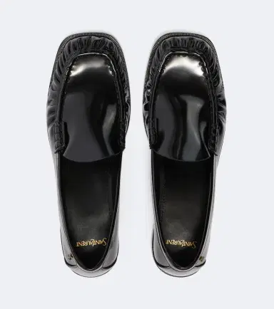 Saint Laurent Theobald Cassandre leather loafers | Thumbnail 4 Saint Laurent Theobald Cassandre leather loafers | Thumbnail 4
