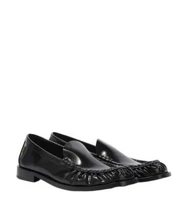 Saint Laurent Theobald Cassandre leather loafers | Thumbnail 1 Saint Laurent Theobald Cassandre leather loafers | Thumbnail 1