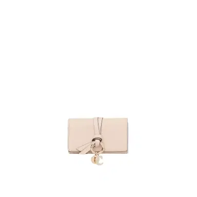 Chloé Alphabet key case in grained leather | Thumbnail 1 Chloé Alphabet key case in grained leather | Thumbnail 1