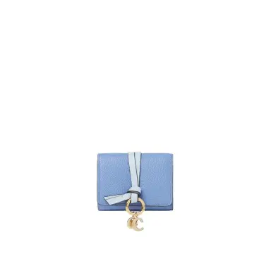 Chloé Mini Alphabet tri-fold in grained leather | Thumbnail 1 Chloé Mini Alphabet tri-fold in grained leather | Thumbnail 1