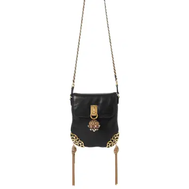 Chloé Château Treasures chain flap bag in grained leather | Thumbnail 1 Chloé Château Treasures chain flap bag in grained leather | Thumbnail 1