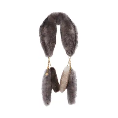 Chloé The Treasure Tails scarf in shearling | Thumbnail 1 Chloé The Treasure Tails scarf in shearling | Thumbnail 1