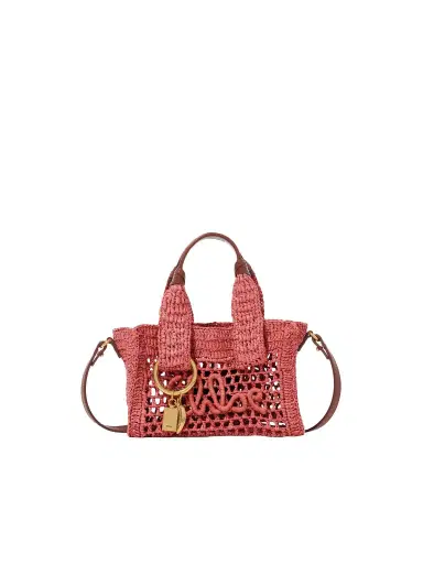 Chloé Mini Summer Banana east-west tote bag in raffia | Thumbnail 1 Chloé Mini Summer Banana east-west tote bag in raffia | Thumbnail 1