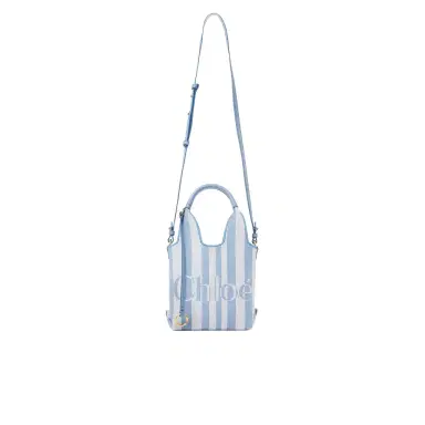 Chloé Mini Chloé Stripy tote bag in jacquard | Thumbnail 1 Chloé Mini Chloé Stripy tote bag in jacquard | Thumbnail 1