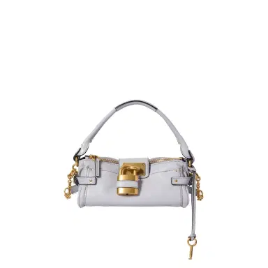 Chloé Small Paddington bag with strap in grained leather | Thumbnail 1 Chloé Small Paddington bag with strap in grained leather | Thumbnail 1