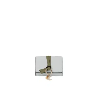 Chloé Mini Alphabet tri-fold in grained leather | Thumbnail 1 Chloé Mini Alphabet tri-fold in grained leather | Thumbnail 1