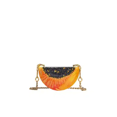 Chloé Chloé Tropicus papaya minaudière in brass | Thumbnail 1 Chloé Chloé Tropicus papaya minaudière in brass | Thumbnail 1