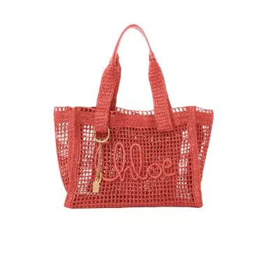 Chloé Summer Banana east-west tote bag in raffia | Thumbnail 1 Chloé Summer Banana east-west tote bag in raffia | Thumbnail 1