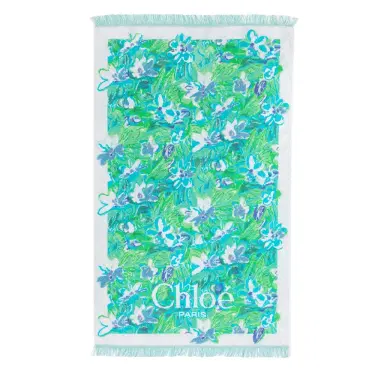Chloé The Chloé Wild Flowers beach towel in cotton toweling | Thumbnail 1 Chloé The Chloé Wild Flowers beach towel in cotton toweling | Thumbnail 1