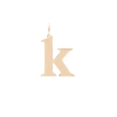 Chloé Alphabet letter K charm in brass | Thumbnail 1 Chloé Alphabet letter K charm in brass | Thumbnail 1