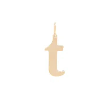Chloé Alphabet letter T charm in brass | Thumbnail 1 Chloé Alphabet letter T charm in brass | Thumbnail 1