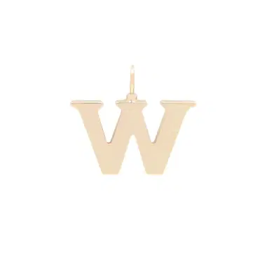 Chloé Alphabet letter W charm in brass | Thumbnail 1 Chloé Alphabet letter W charm in brass | Thumbnail 1