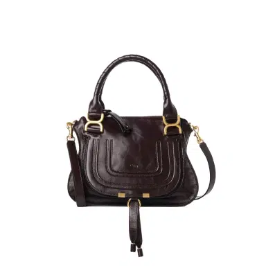 Chloé Small Marcie bag in shiny leather | Thumbnail 1 Chloé Small Marcie bag in shiny leather | Thumbnail 1
