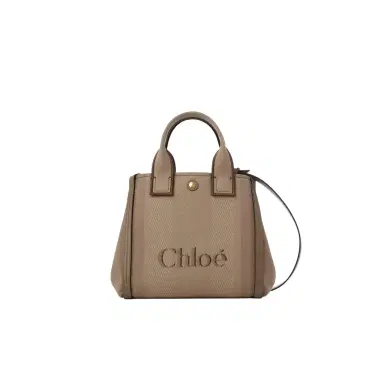 Chloé Small Chloé Carry tote bag in canvas | Thumbnail 1 Chloé Small Chloé Carry tote bag in canvas | Thumbnail 1