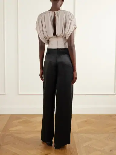 Abadia Draped Ruched Jersey Blouse | Thumbnail 3 Abadia Draped Ruched Jersey Blouse | Thumbnail 3