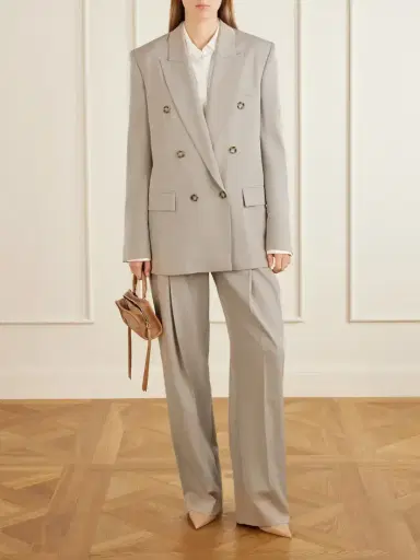 Stella McCartney Double-breasted Oversized Wool-twill Blazer | Thumbnail 2 Stella McCartney Double-breasted Oversized Wool-twill Blazer | Thumbnail 2