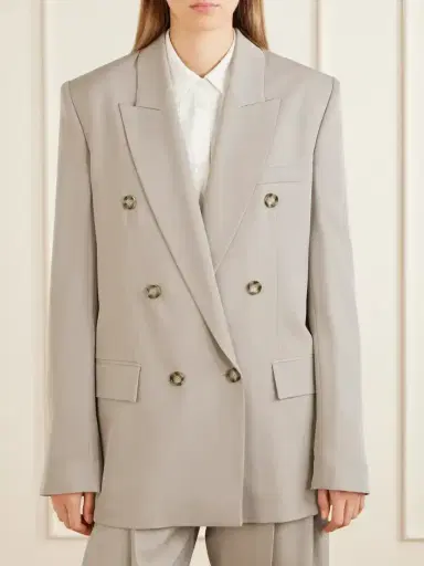 Stella McCartney Double-breasted Oversized Wool-twill Blazer | Thumbnail 3 Stella McCartney Double-breasted Oversized Wool-twill Blazer | Thumbnail 3