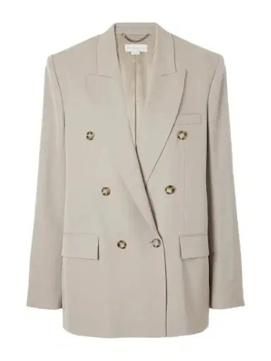 Stella McCartney Double-breasted Oversized Wool-twill Blazer | Thumbnail 1 Stella McCartney Double-breasted Oversized Wool-twill Blazer | Thumbnail 1