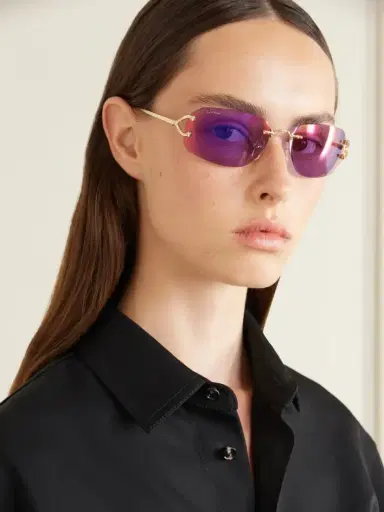 Cartier Eyewear Motifs De Cartier Round-frame Recycled-acetate Gold-tone Sunglasses | Thumbnail 2 Cartier Eyewear Motifs De Cartier Round-frame Recycled-acetate Gold-tone Sunglasses | Thumbnail 2