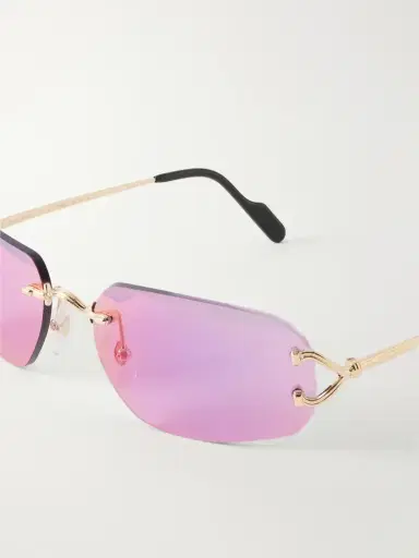 Cartier Eyewear Motifs De Cartier Round-frame Recycled-acetate Gold-tone Sunglasses | Thumbnail 4 Cartier Eyewear Motifs De Cartier Round-frame Recycled-acetate Gold-tone Sunglasses | Thumbnail 4